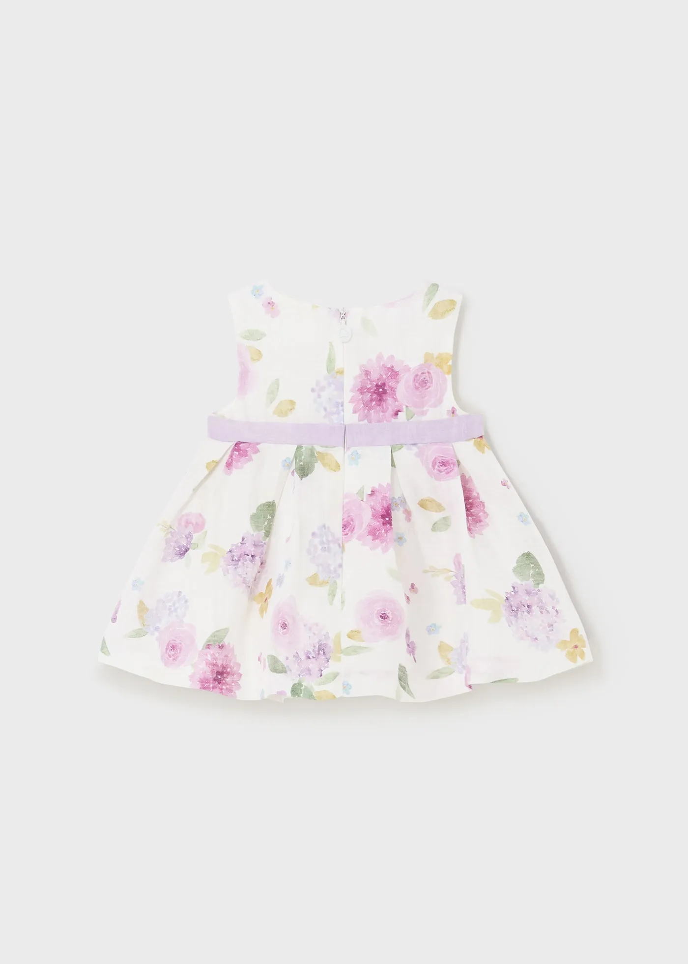 1819 - Printed dress for newborn girl - Lullaby rose