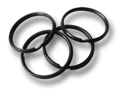 4 BLACK KEY RING LOOPS