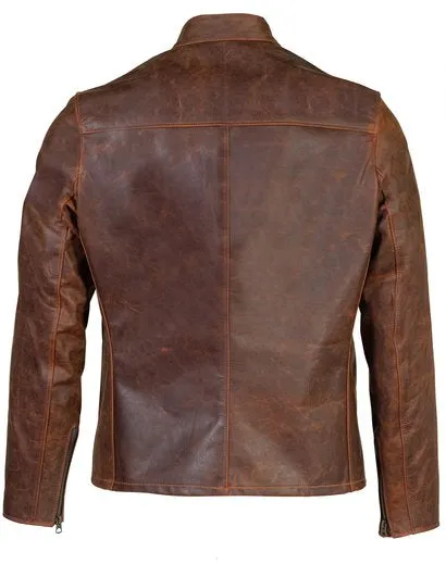 581 Unlined Cowhide Cafe Racer Jacket