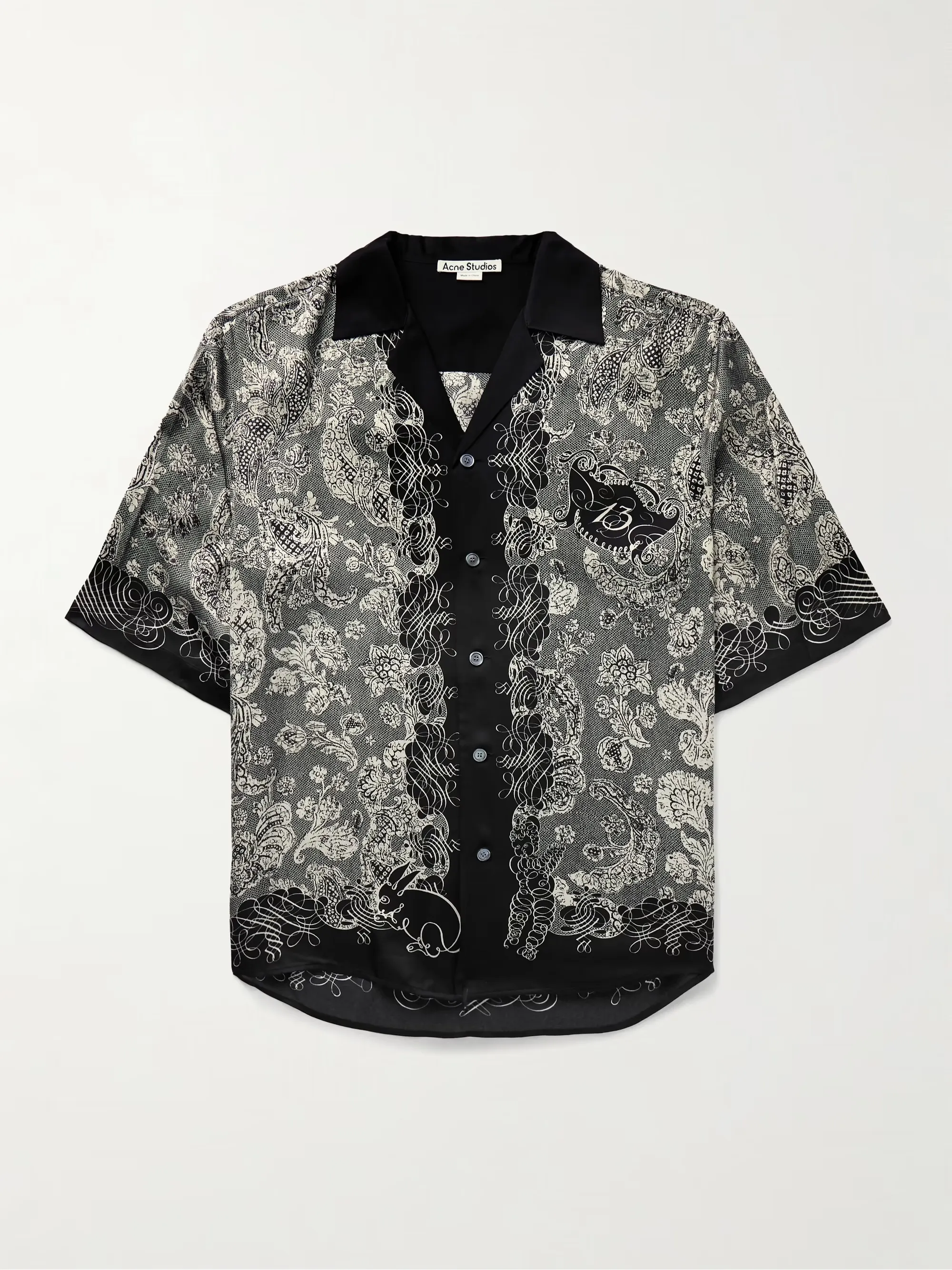 Acne Studios  |Paisley Cashmere Logo Designers Shirts