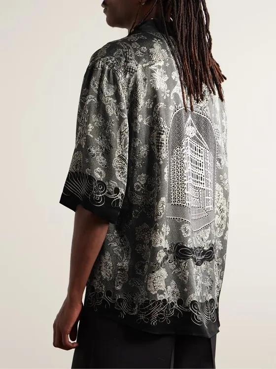 Acne Studios  |Paisley Cashmere Logo Designers Shirts