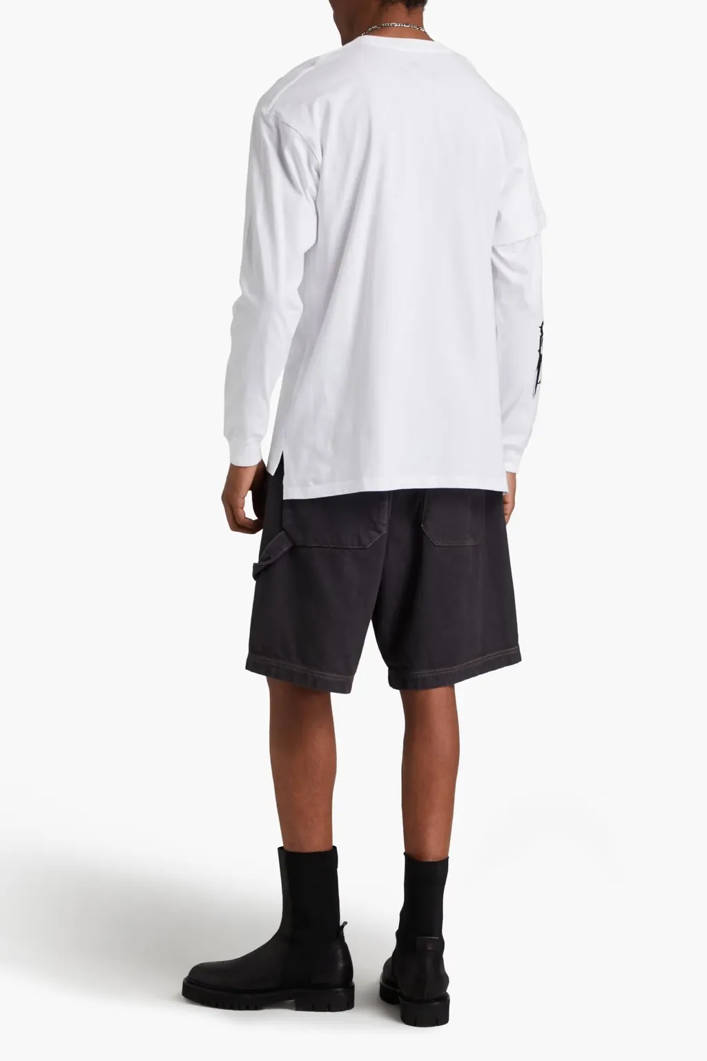 ACRONYM  |Crew Neck Street Style Long Sleeve T-shirt Logo