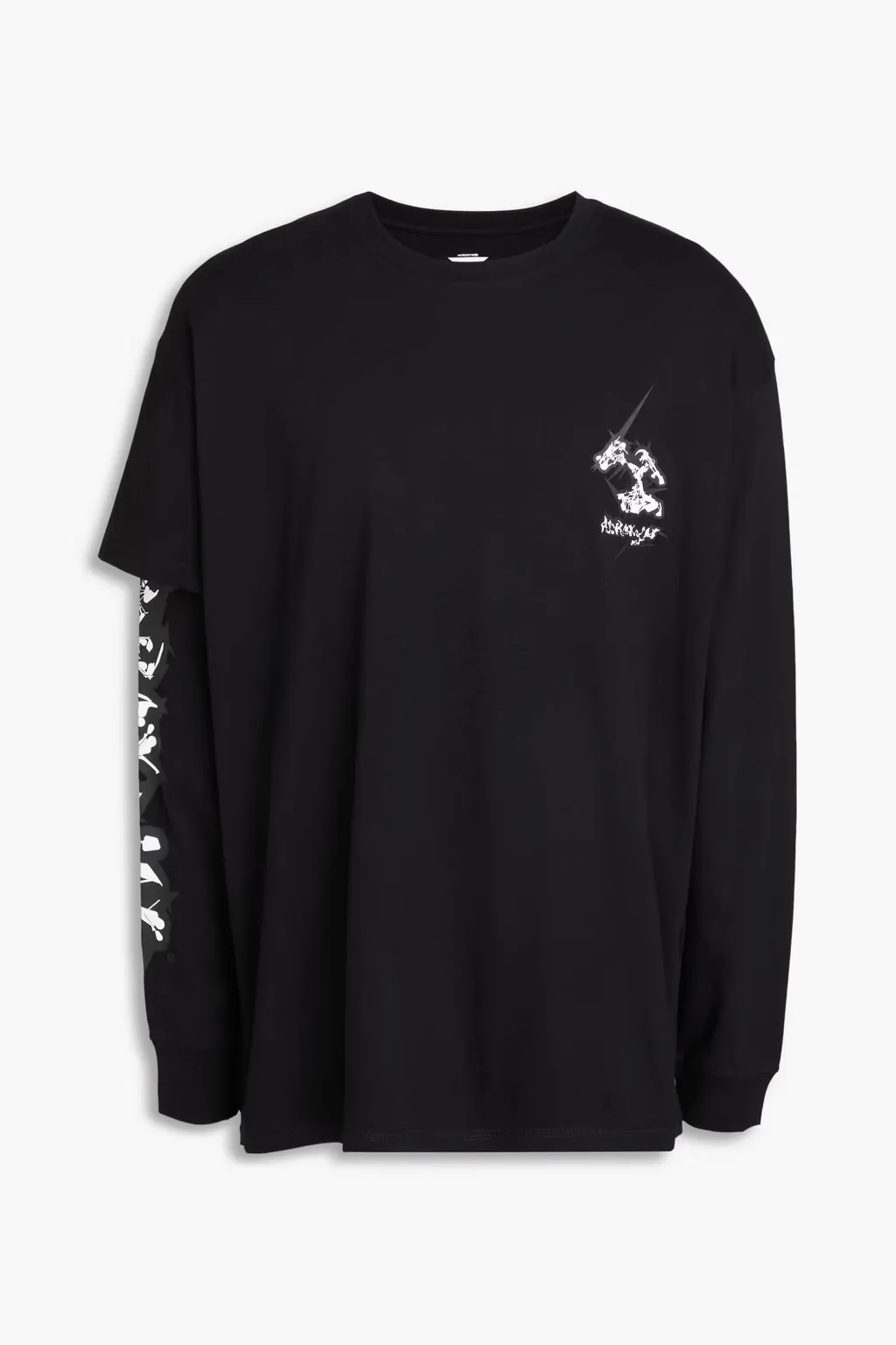 ACRONYM  |Crew Neck Street Style Long Sleeve T-shirt Logo