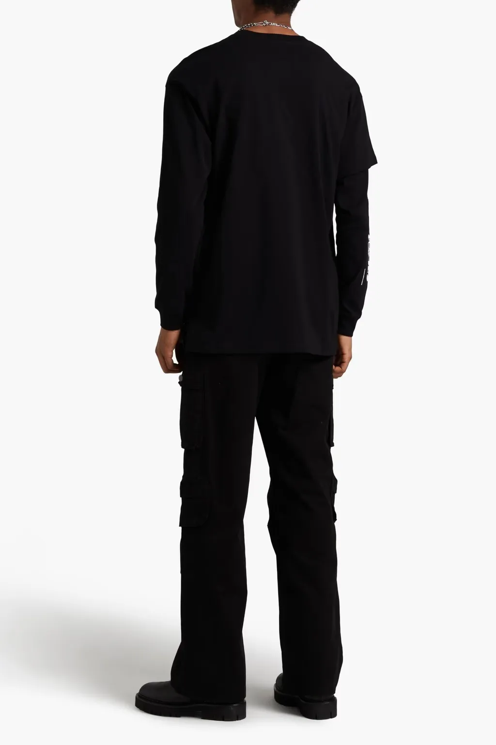 ACRONYM  |Crew Neck Street Style Long Sleeve T-shirt Logo