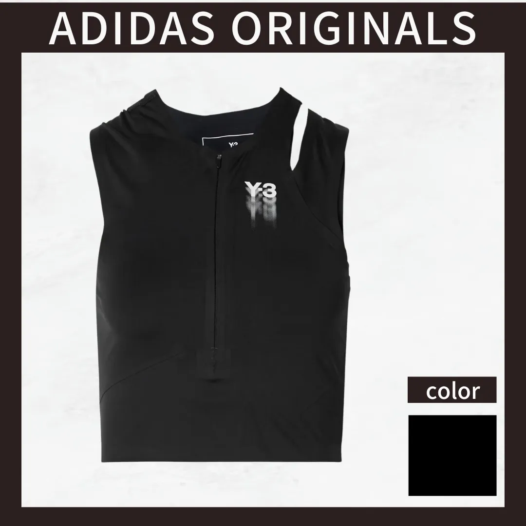 adidas  |Street Style U-Neck Collaboration Plain Baby Tees