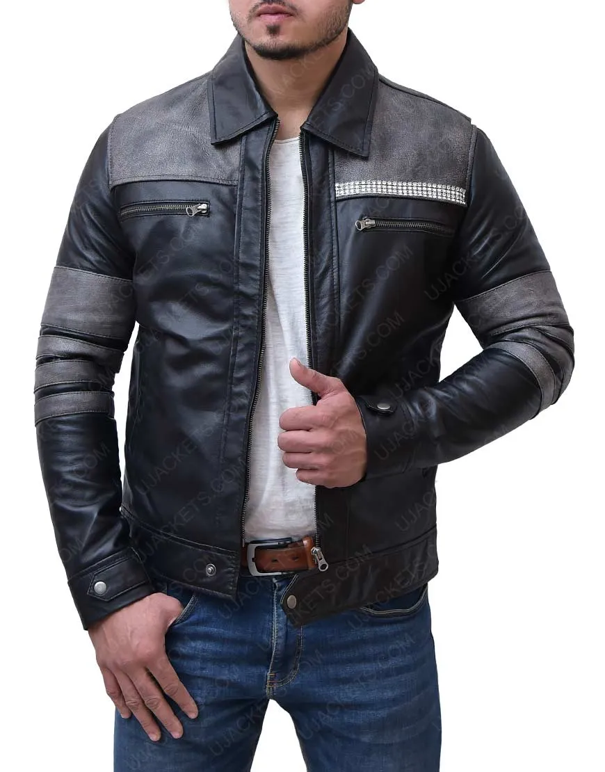 Agents Of Shield Leo Fitz Leather Jacket - Iain De Caestecker Jacket