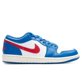 Air Jordan 1 Low Women's - Sport Blue/Gym Red/White