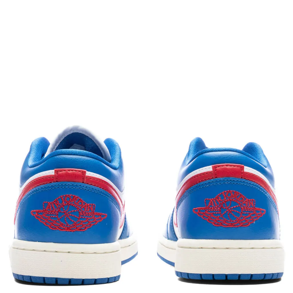 Air Jordan 1 Low Women's - Sport Blue/Gym Red/White