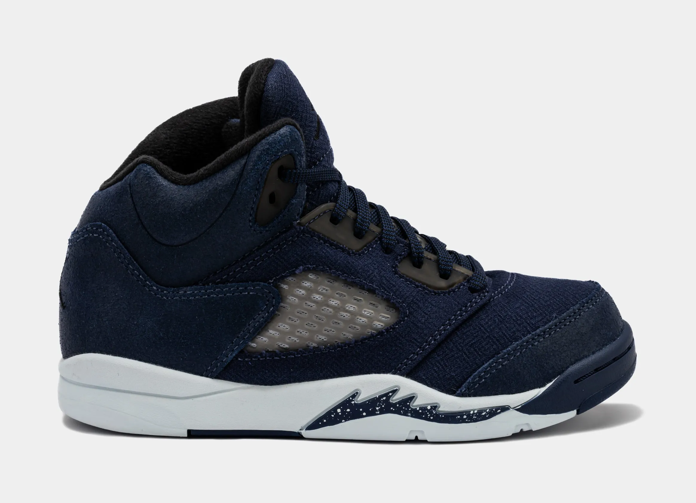 Air Jordan 5 Retro Midnight Navy Preschool Lifestyle Shoes (Midnight Navy/Black/Football Grey)