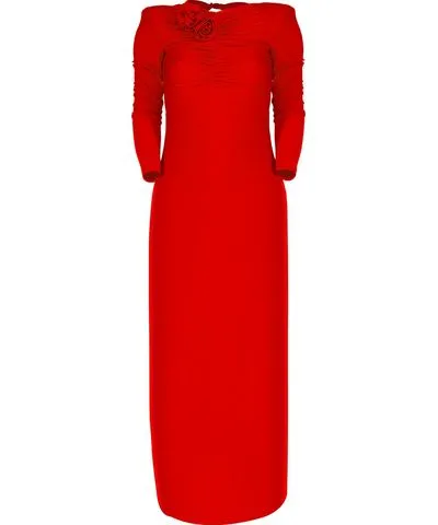 Al Reves Women's Red Graciela Maxi Dress