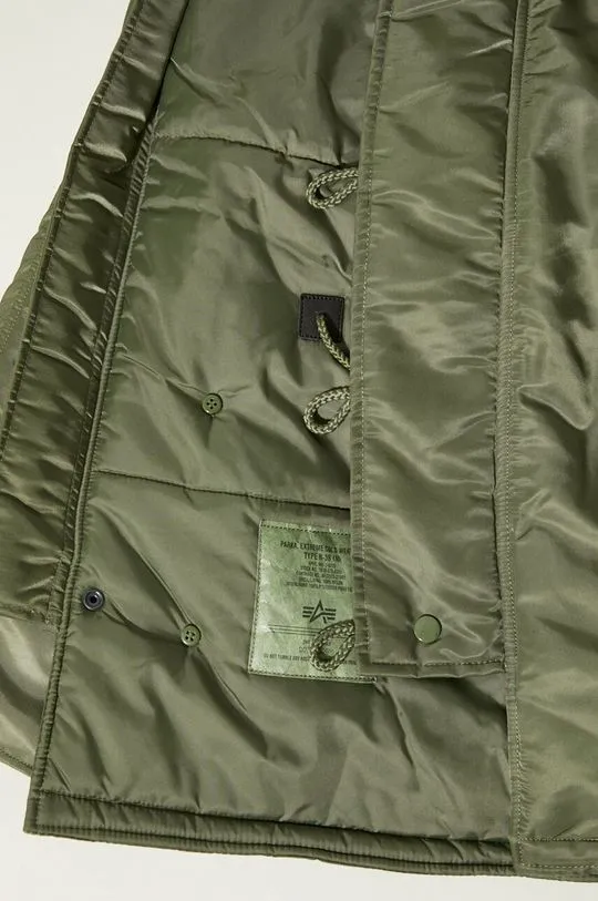 Alpha Industries jacket N3B men's green color 100106.01