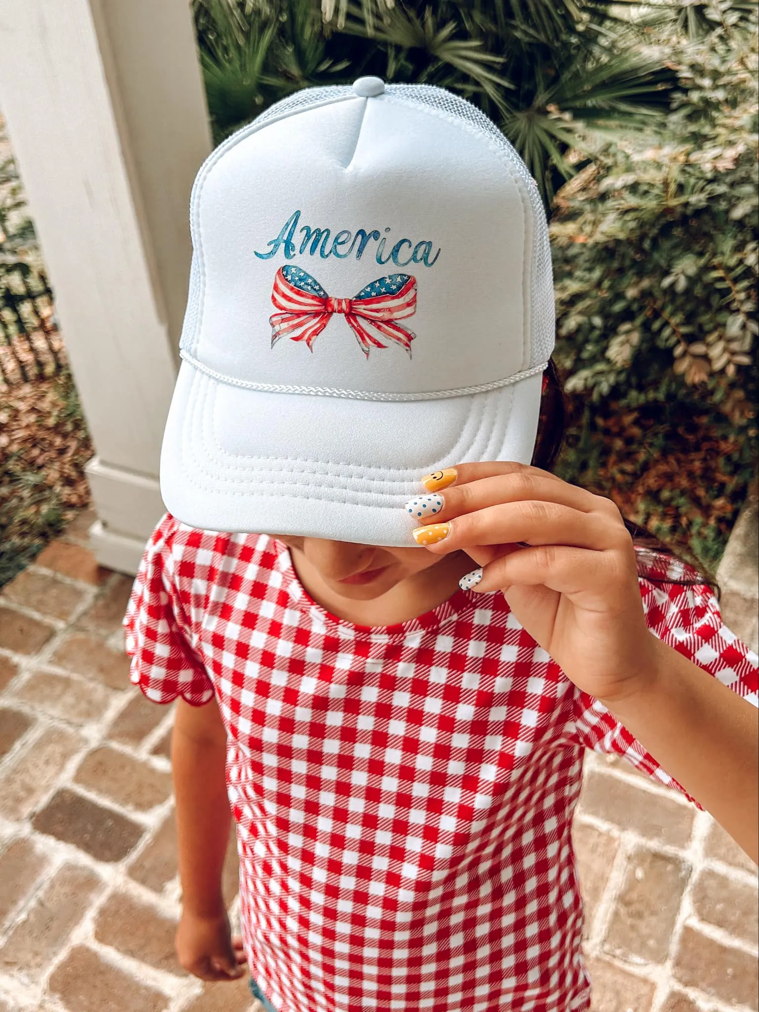 America Hat Kids | White