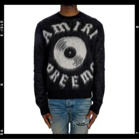 AMIRI  |Street Style Plain Logo Sweaters