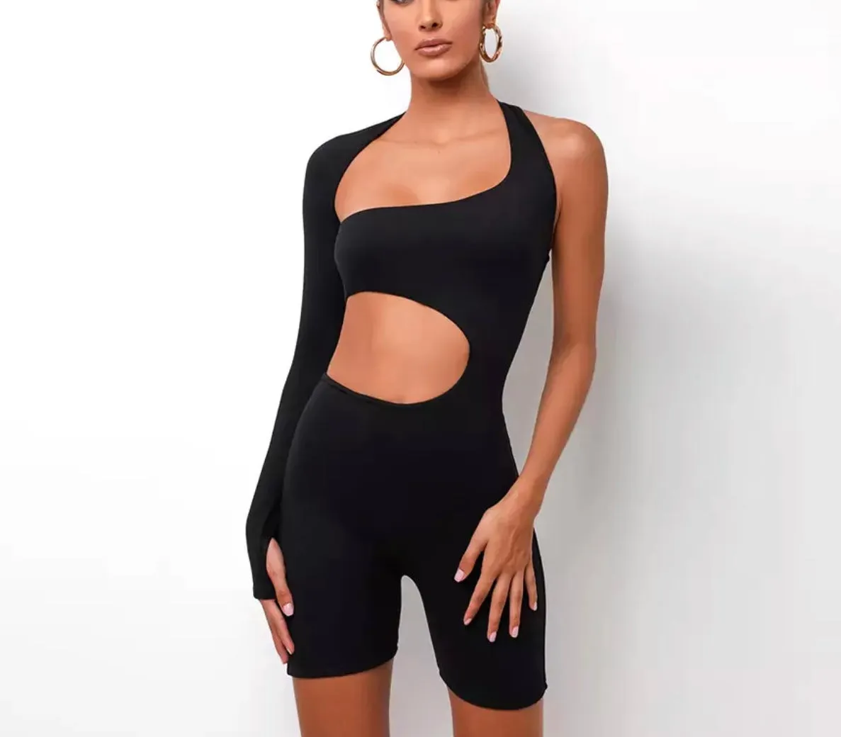 Asymmetrical Bodysuit