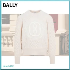 BALLY  |Unisex Street Style Plain Logo Sweaters