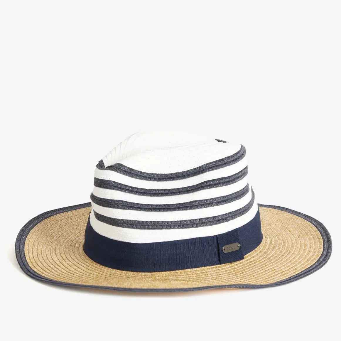 Barbour Women's Kenmore Fedora in Navy/Ecru