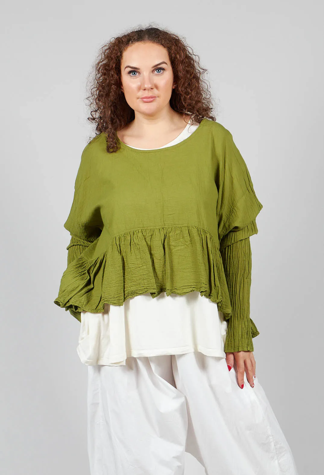 Bauchlos Shirt in Kasper Green