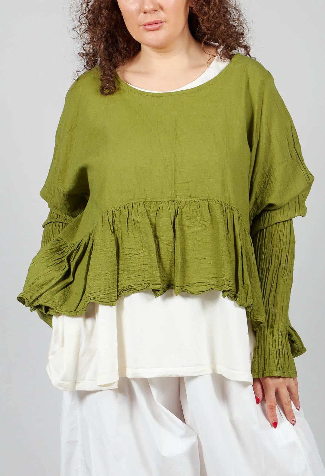 Bauchlos Shirt in Kasper Green