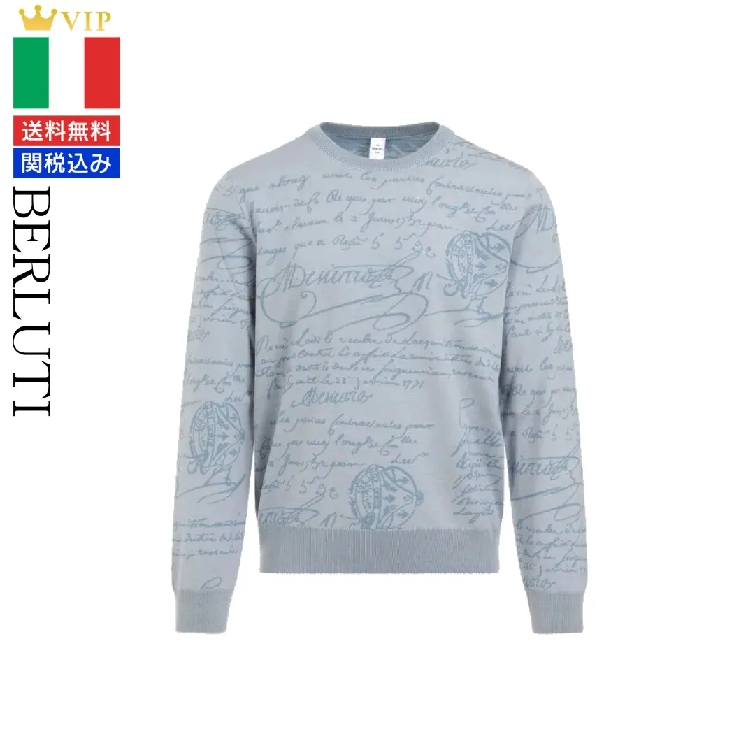 Berluti  |Scritto Wool Crewneck