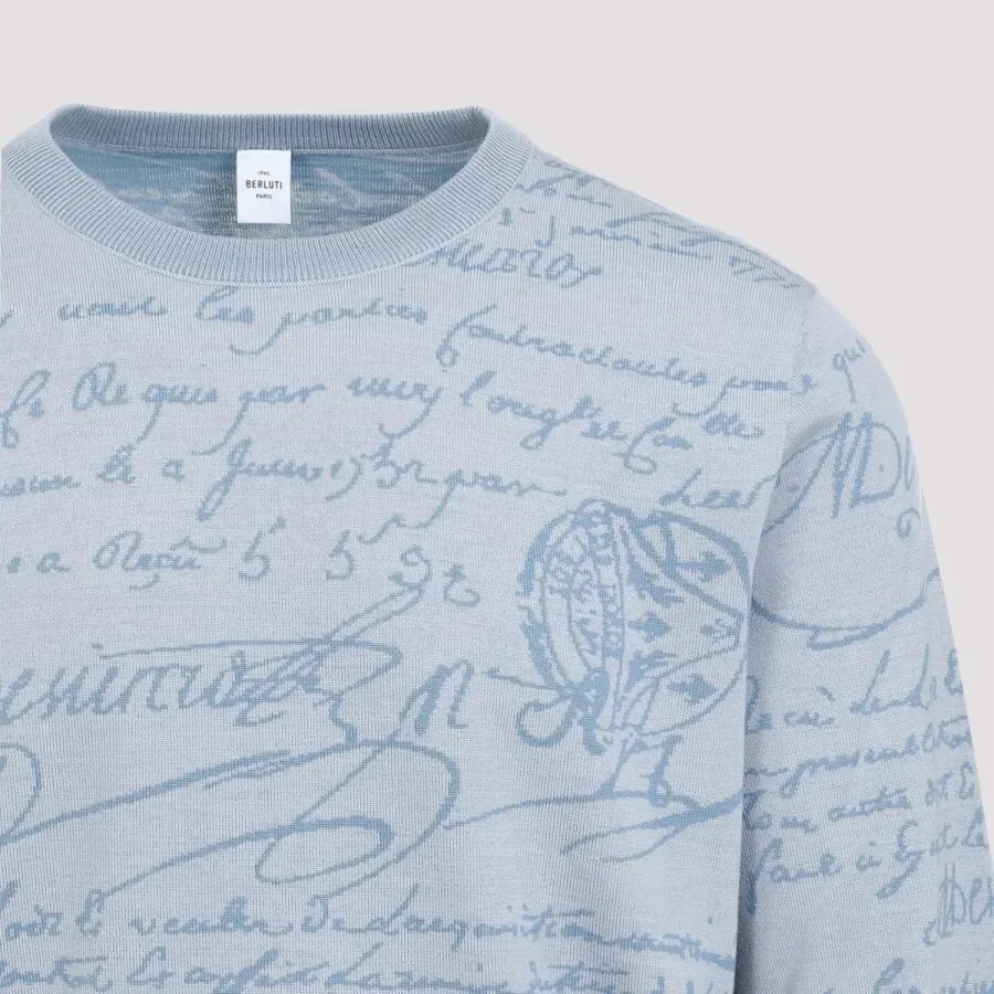 Berluti  |Scritto Wool Crewneck