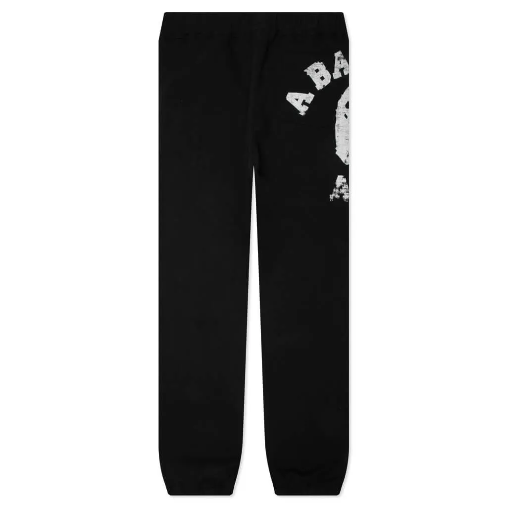 Big College Sweat Pants - Black