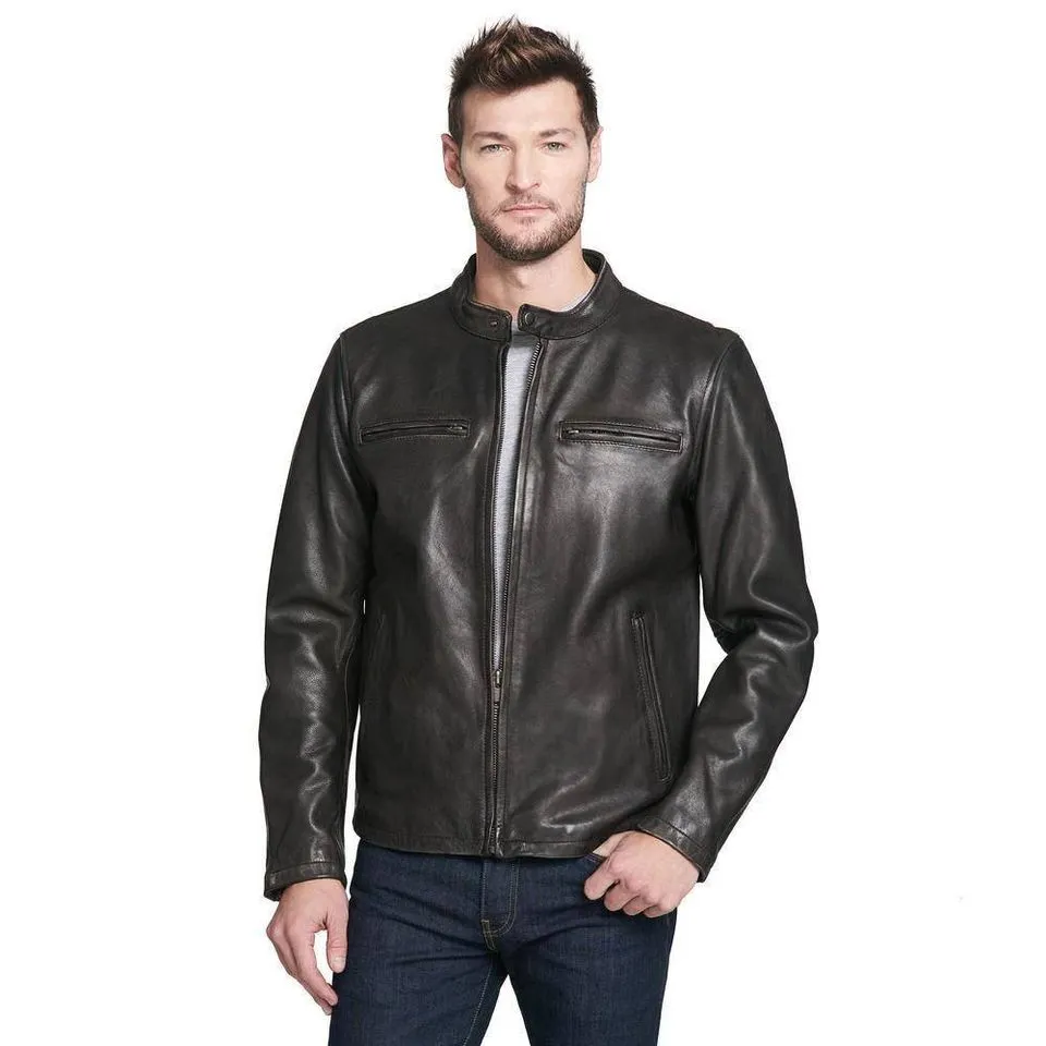 Black Leather Fashion Jacket