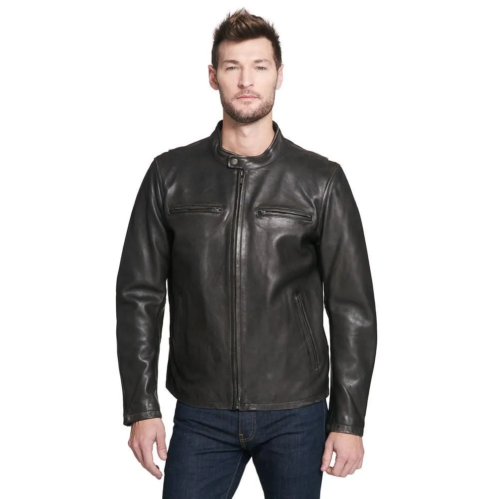 Black Leather Fashion Jacket