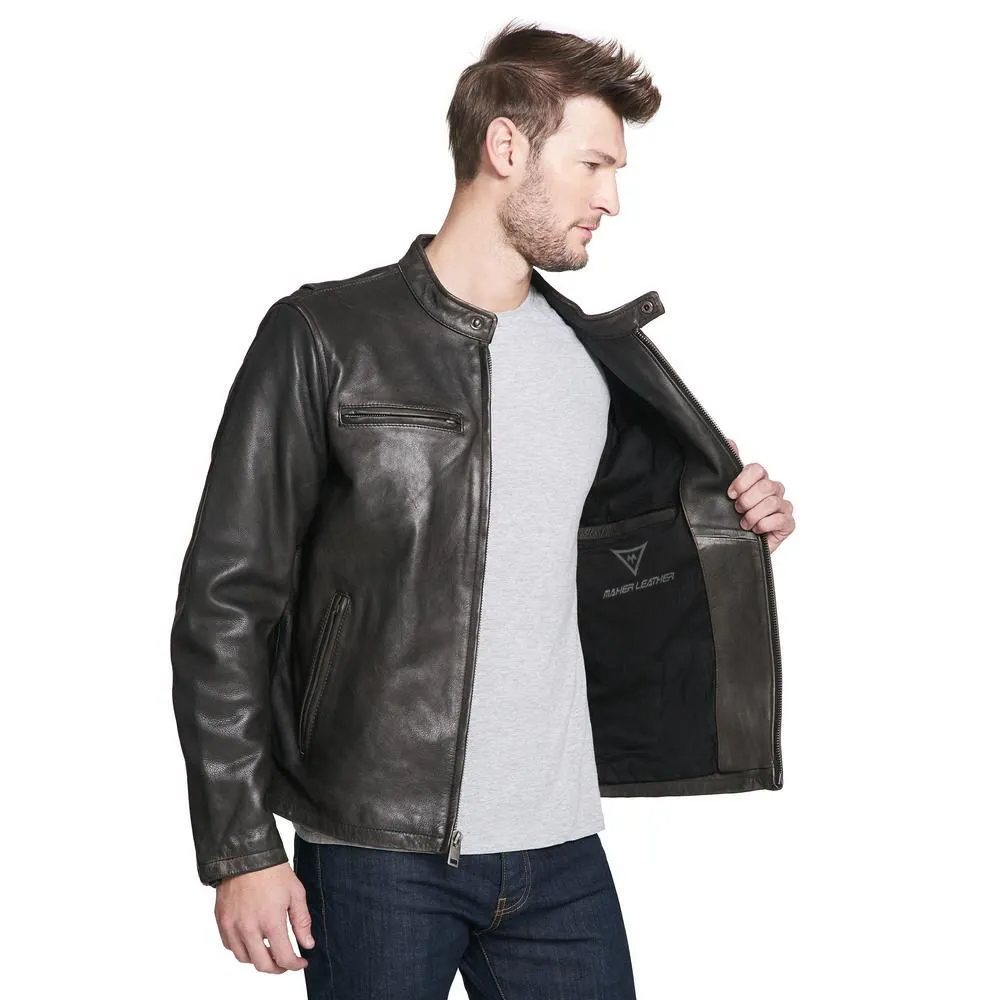 Black Leather Fashion Jacket