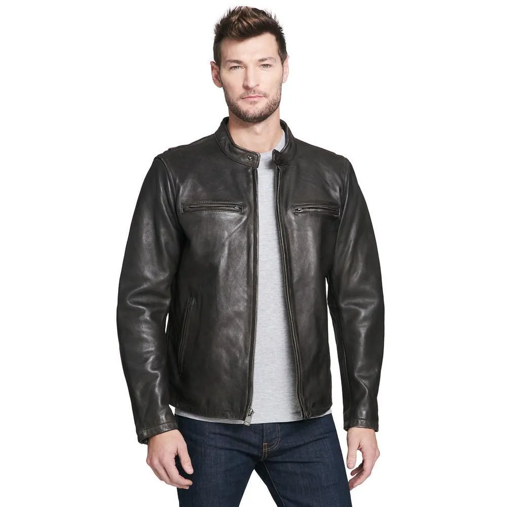 Black Leather Fashion Jacket