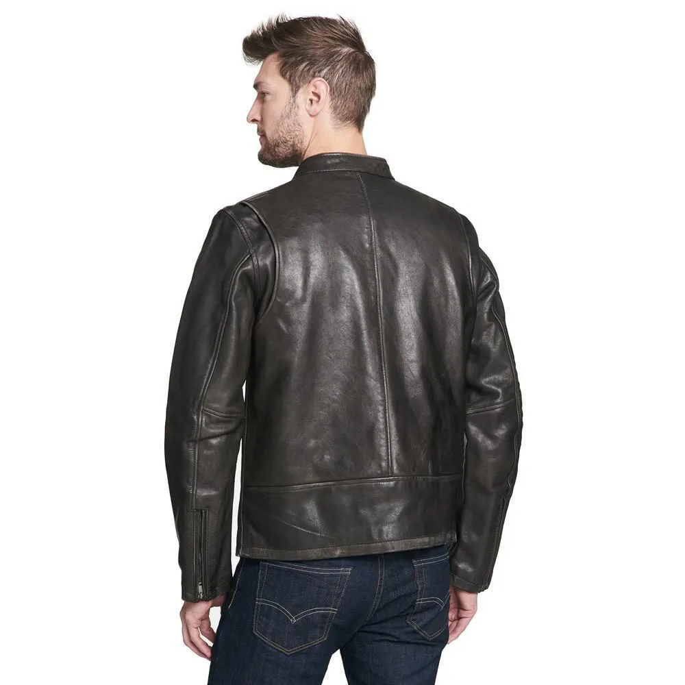 Black Leather Fashion Jacket