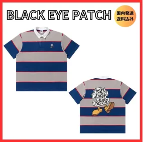 BlackEyePatch  |Stripes Unisex Cotton Short Sleeves Logo Skater Style