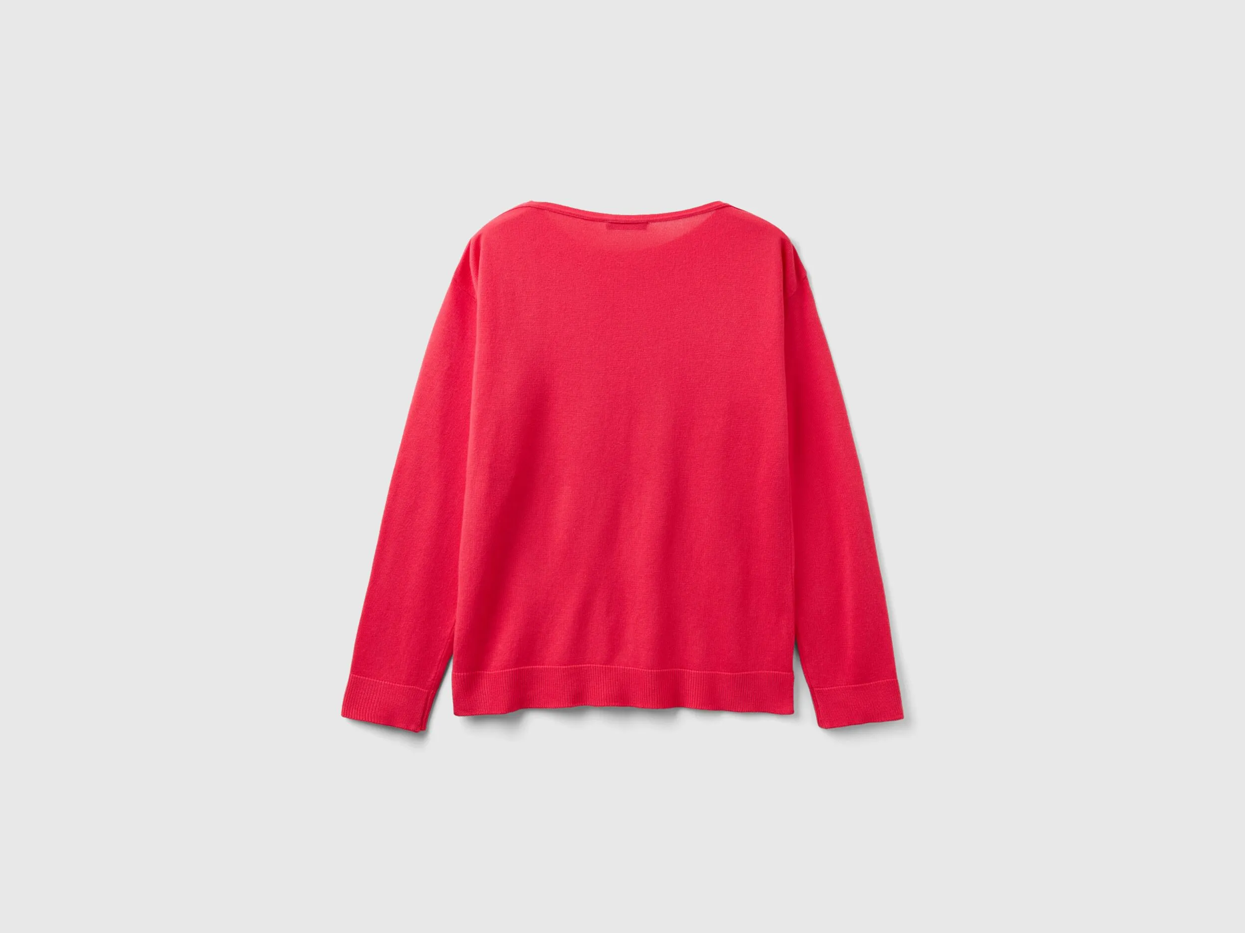 Boat neck sweater - Fuchsia | Benetton