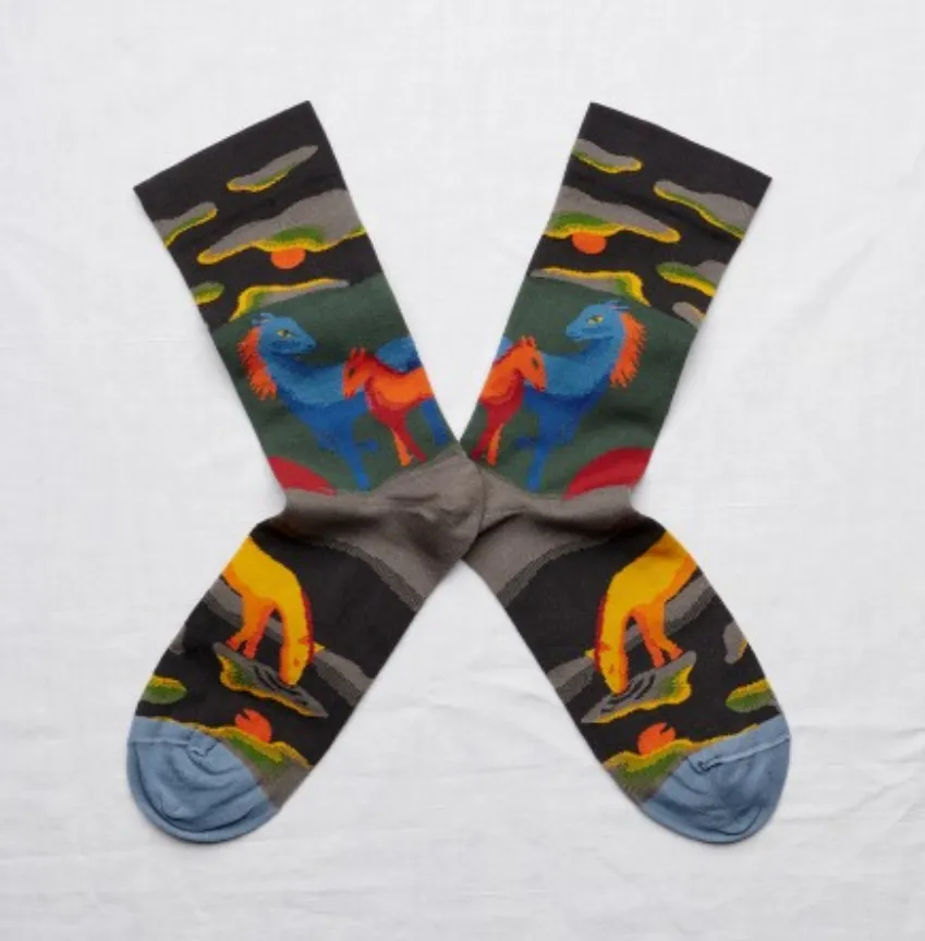 Bonne Maison Socks - Horses Pepper