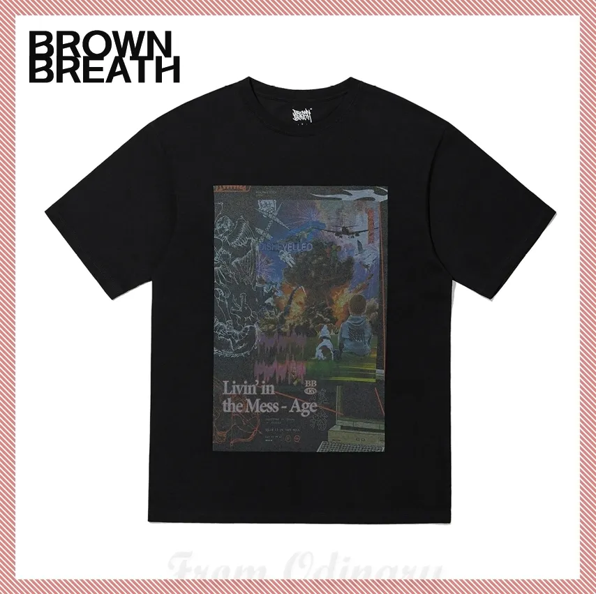 BROWNBREATH  |Unisex Street Style Short Sleeves Logo T-Shirts