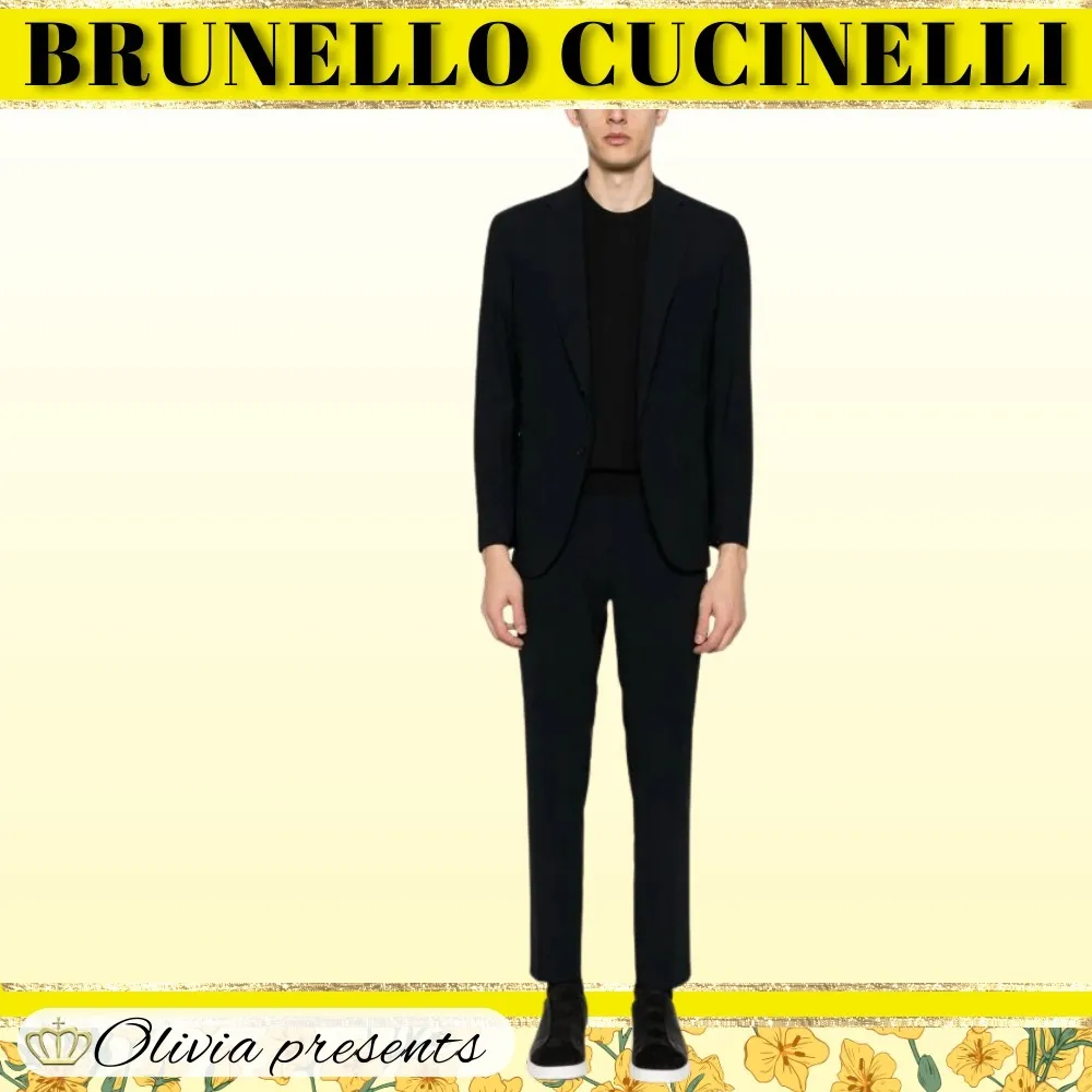 BRUNELLO CUCINELLI  |Crew Neck Plain Cotton Short Sleeves Sweaters