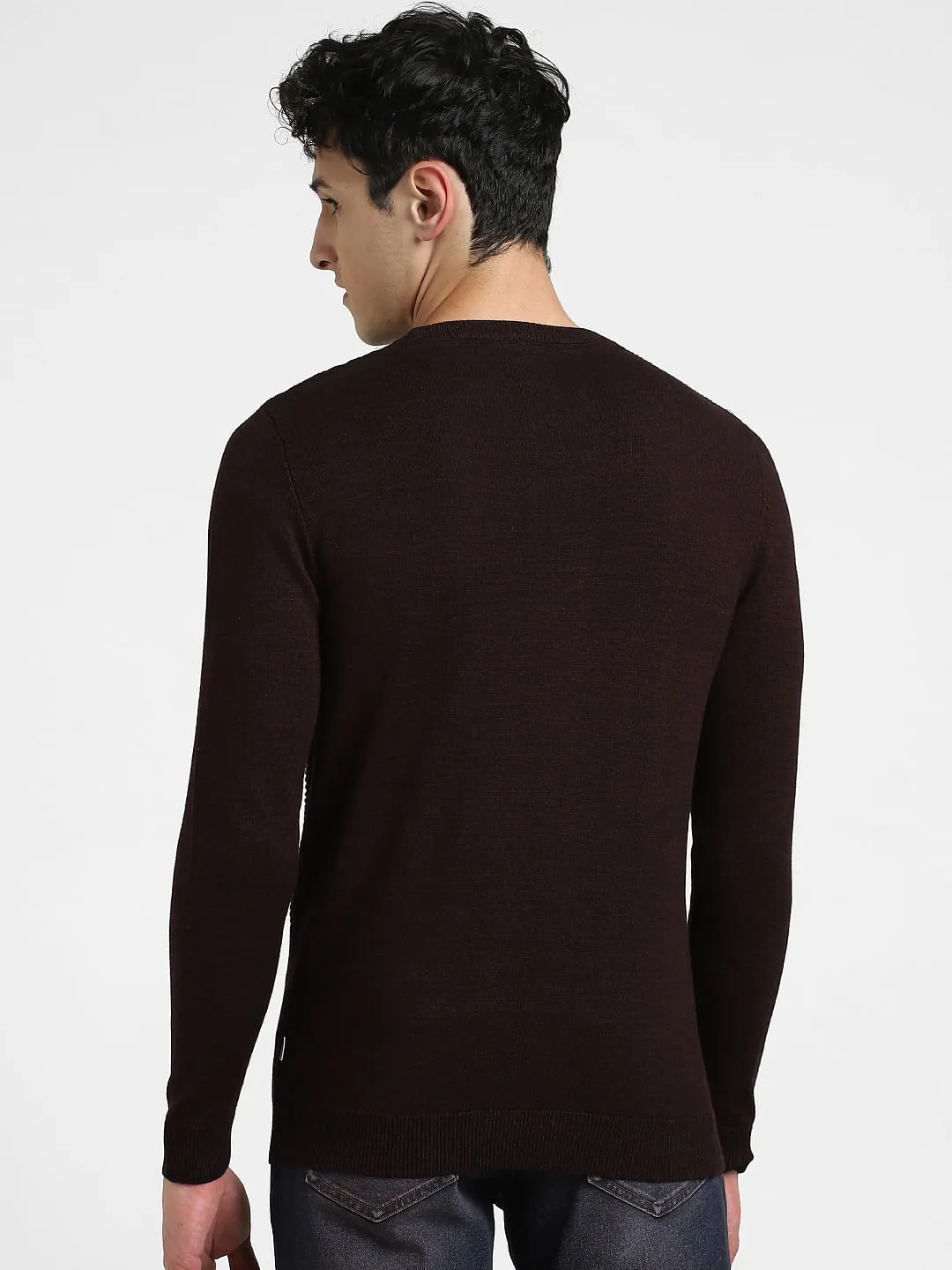 Burgundy Knitted Sweater