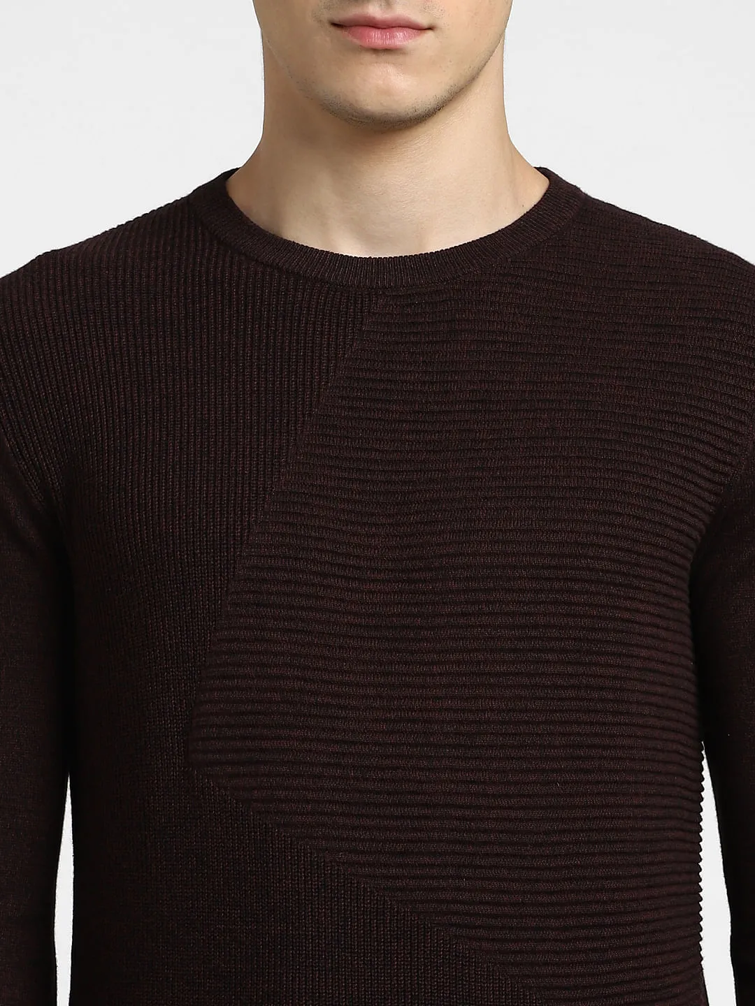 Burgundy Knitted Sweater