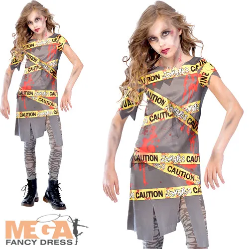 Caution Zombie Girls Costume