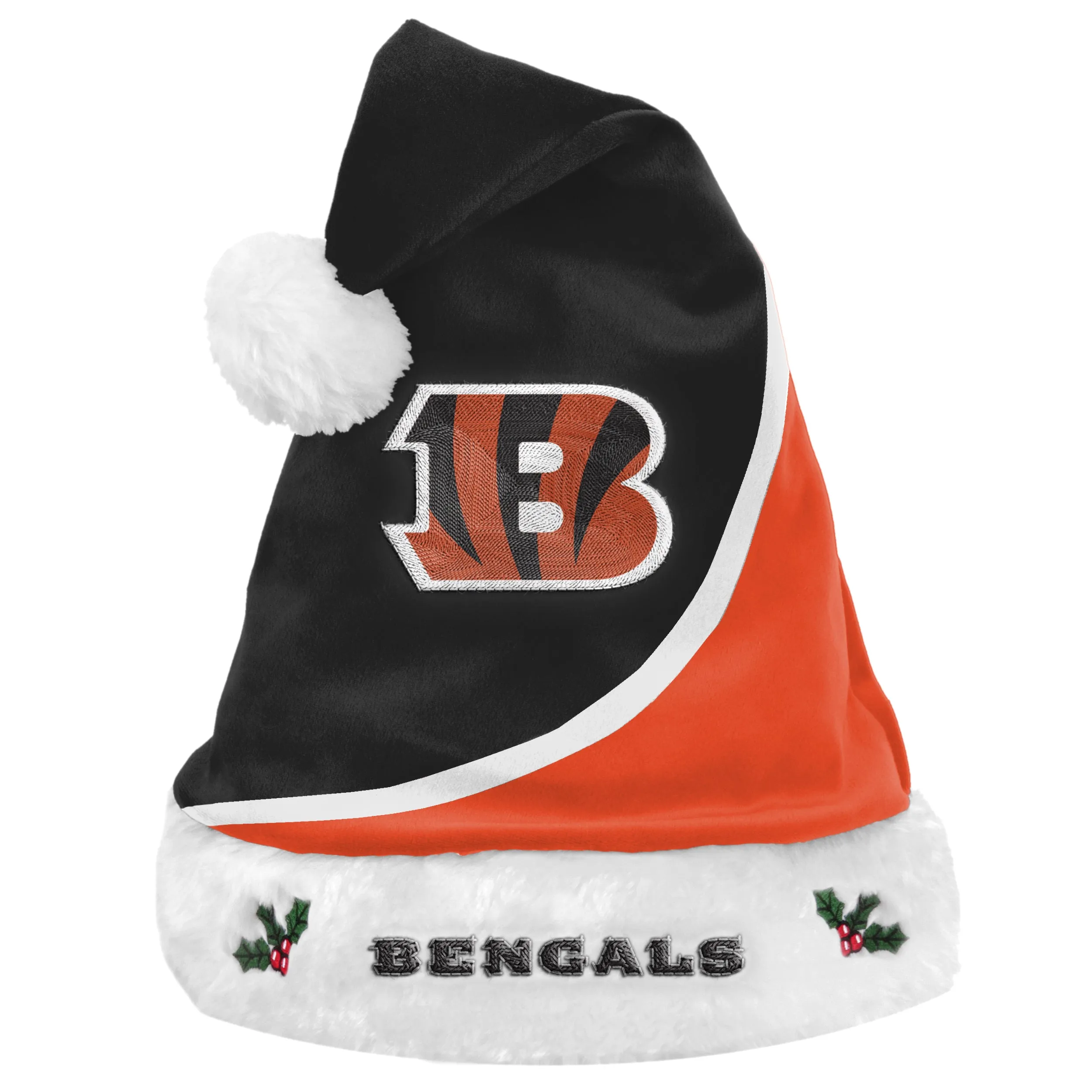 Cincinnati Bengals Colorblock Santa Hat