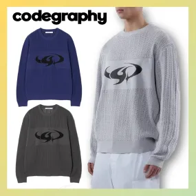 Code graphy  |Unisex Street Style Logo Sweaters