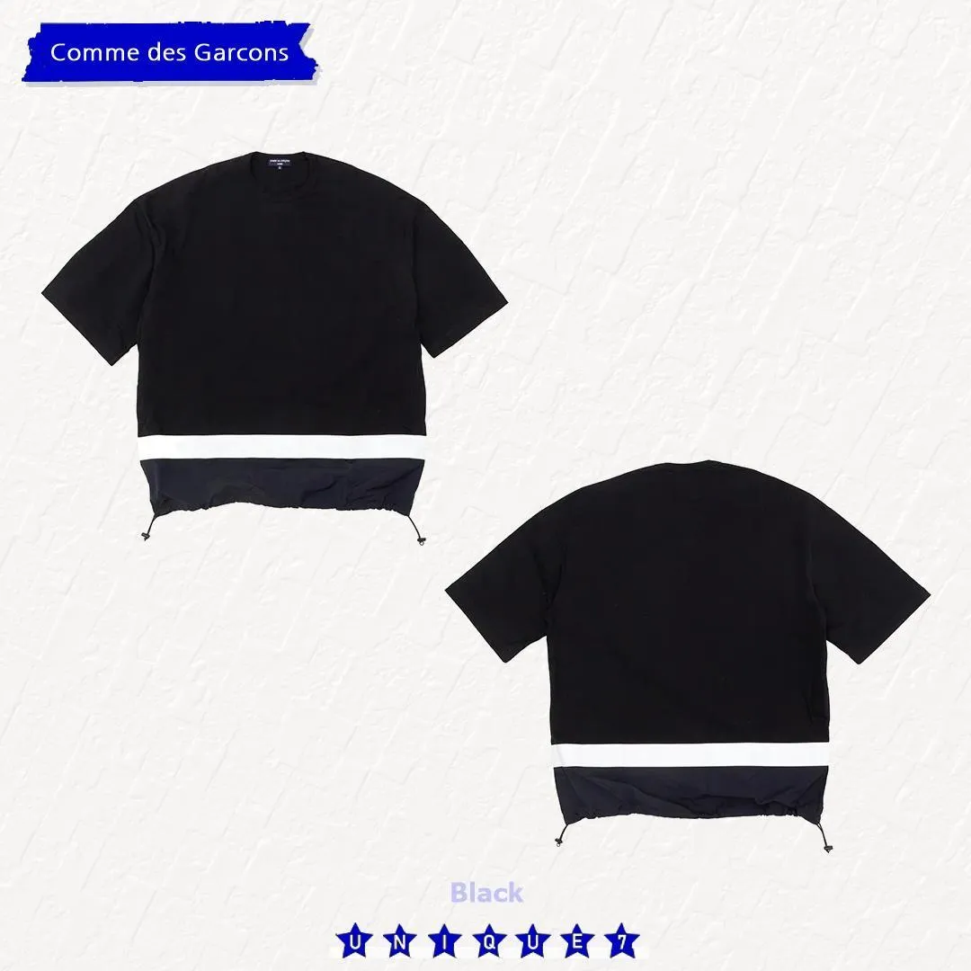 COMME des GARCONS  |Stripes Street Style Long Sleeve T-shirt Logo Skater Style