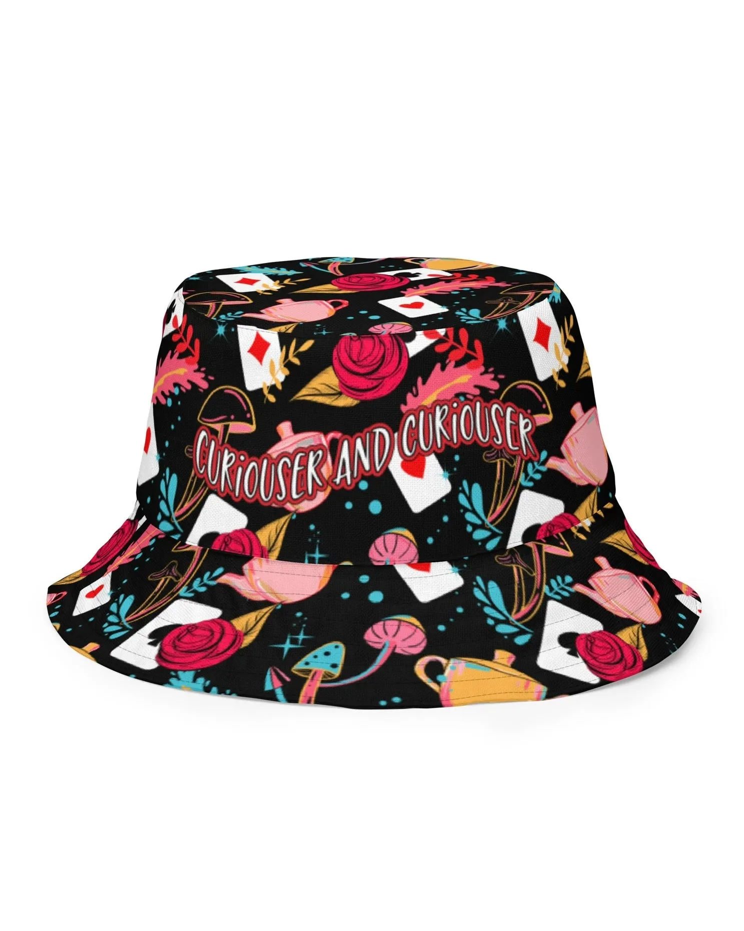 Curiouser and Curiouser / Off With Your Head Reversible Bucket Hat