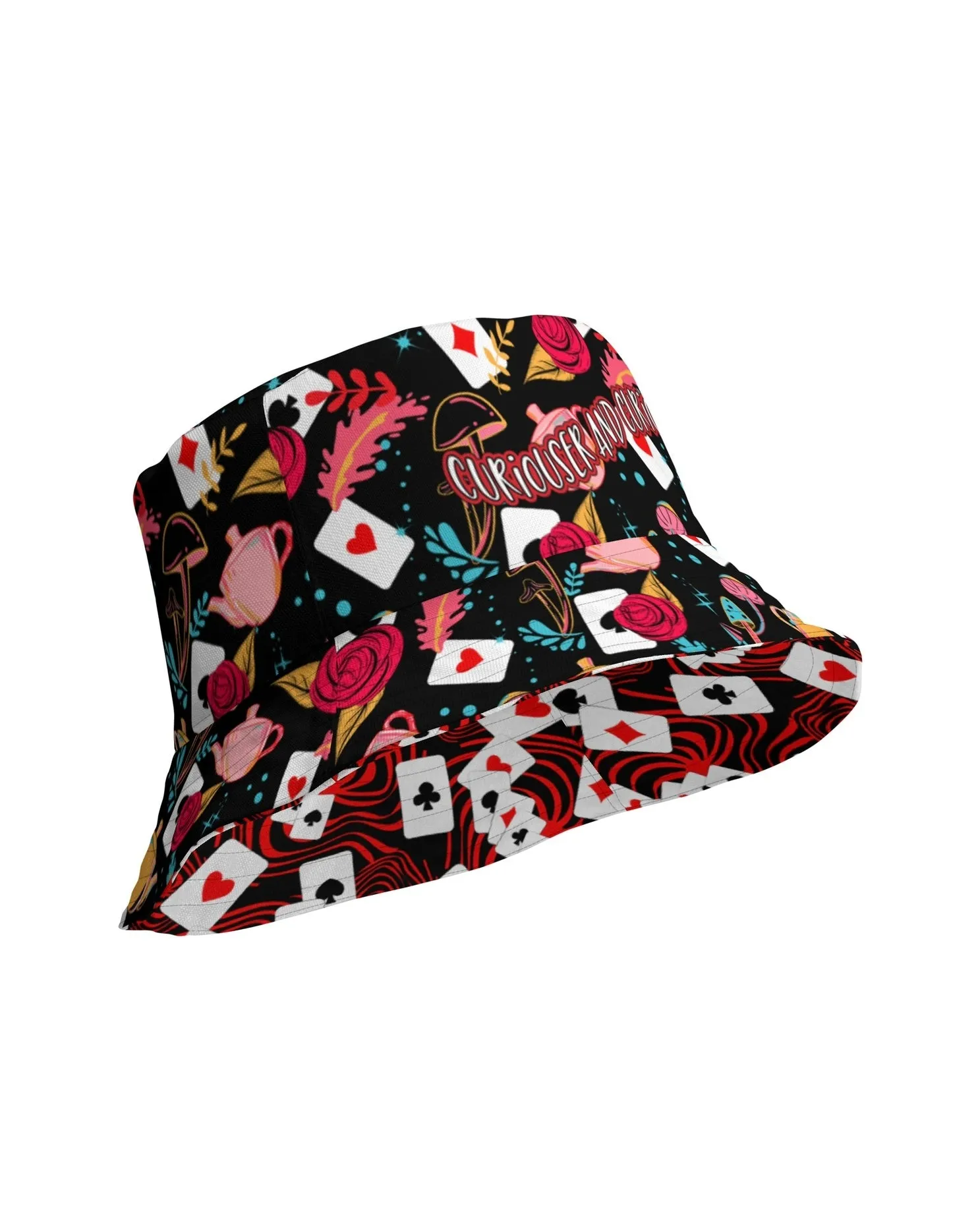 Curiouser and Curiouser / Off With Your Head Reversible Bucket Hat