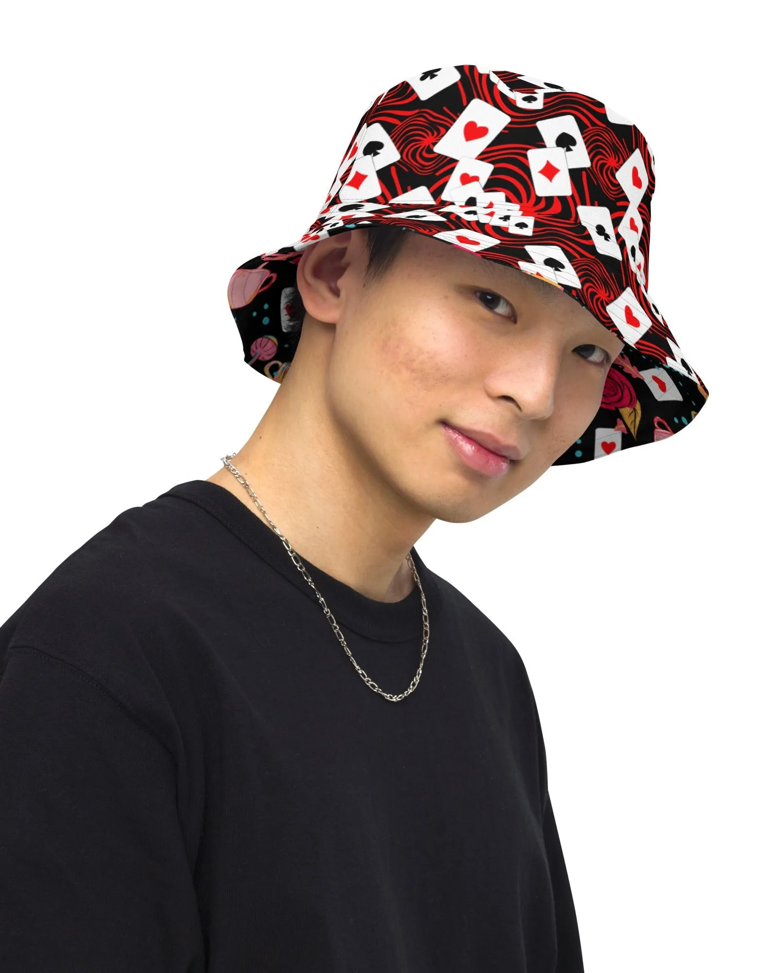 Curiouser and Curiouser / Off With Your Head Reversible Bucket Hat