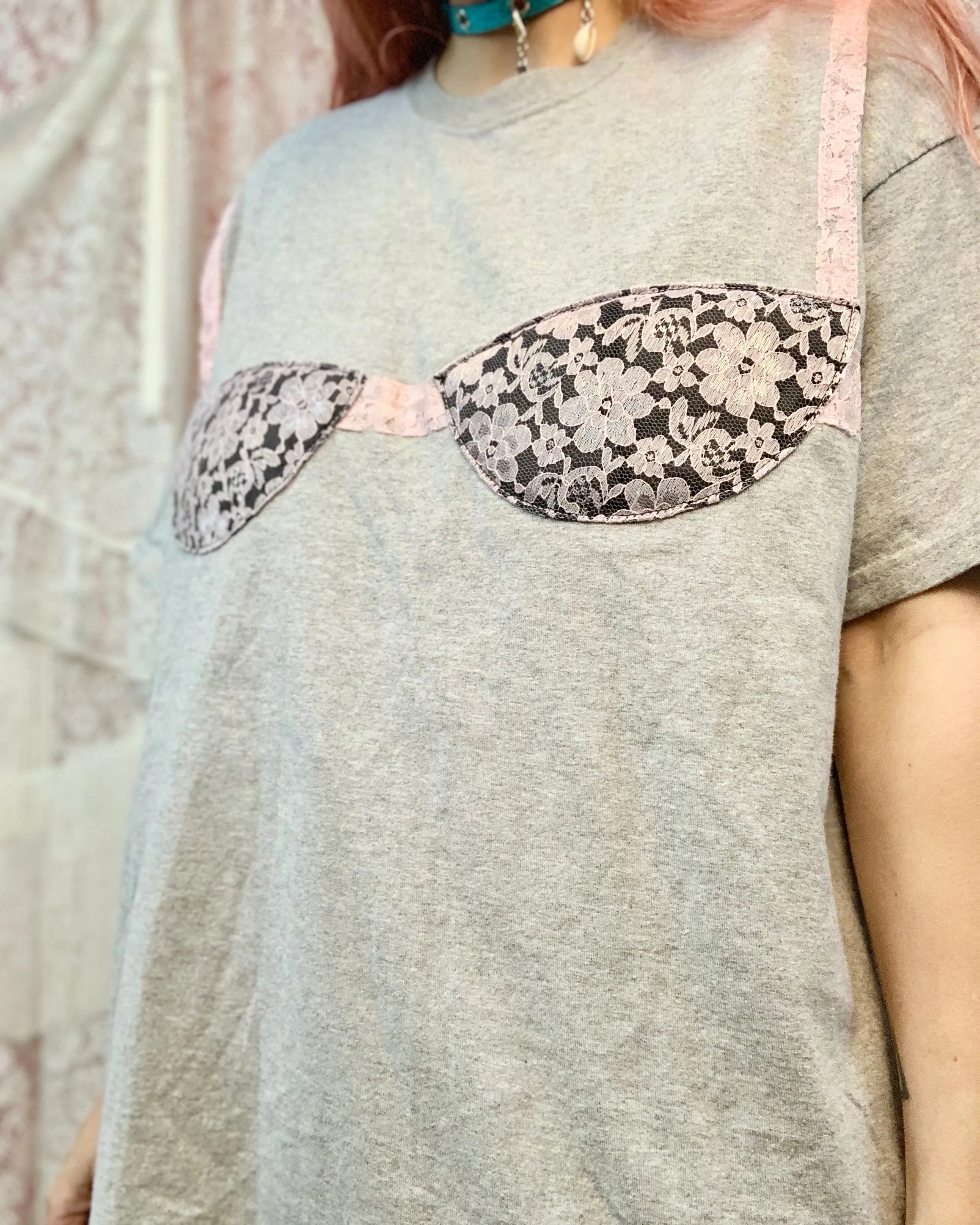 Custom lace bra tees