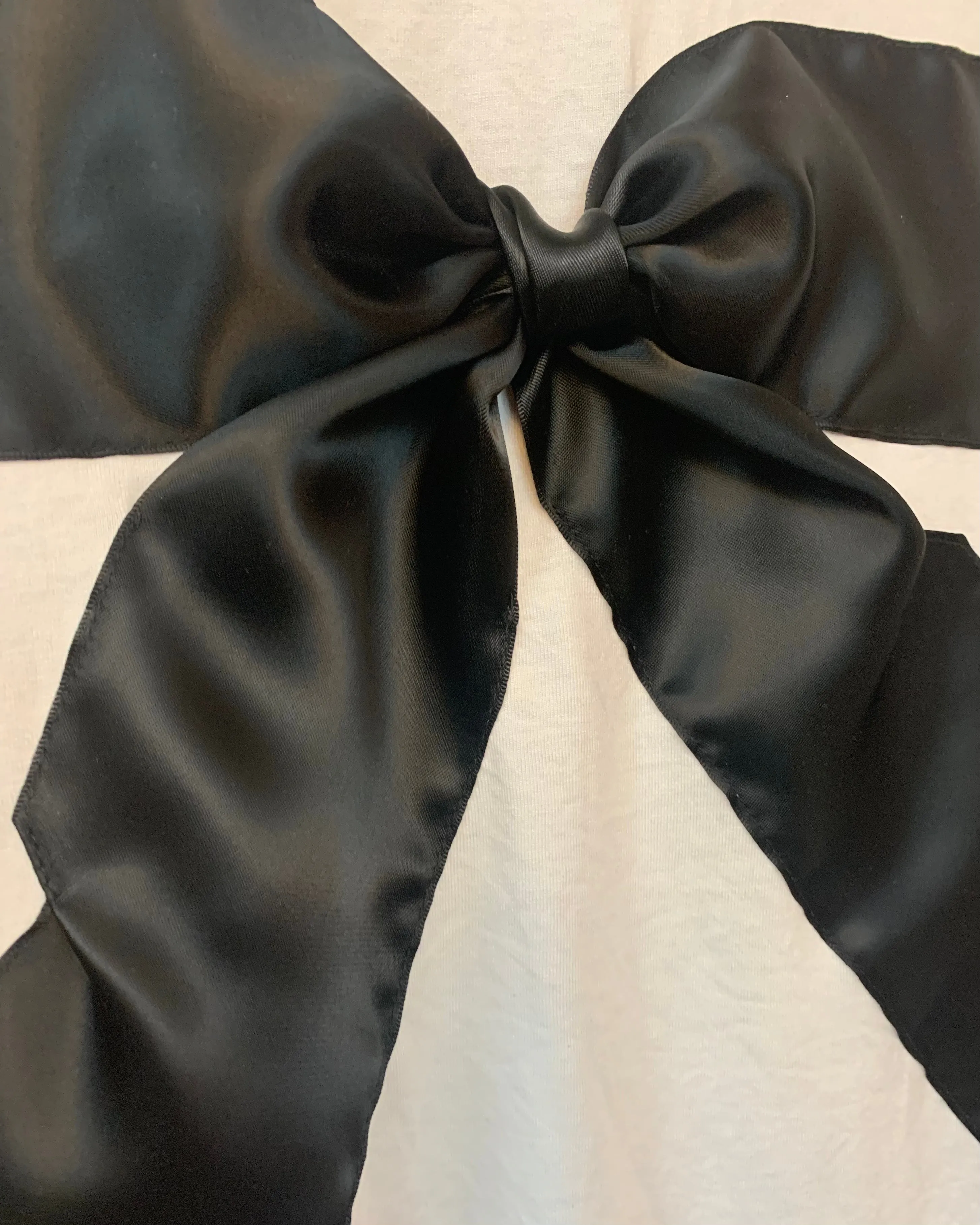 Custom satin bow tees