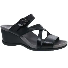 Dansko Ana Sandal Black Glazed (Women's)