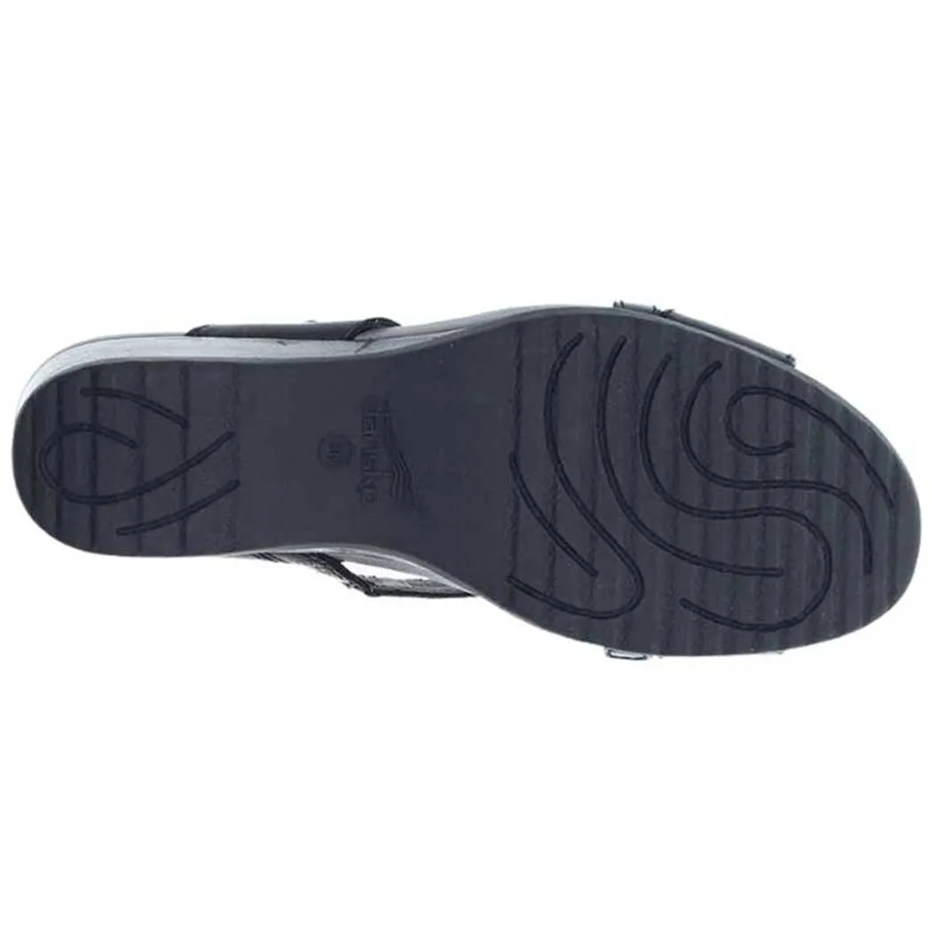 Dansko Ana Sandal Black Glazed (Women's)