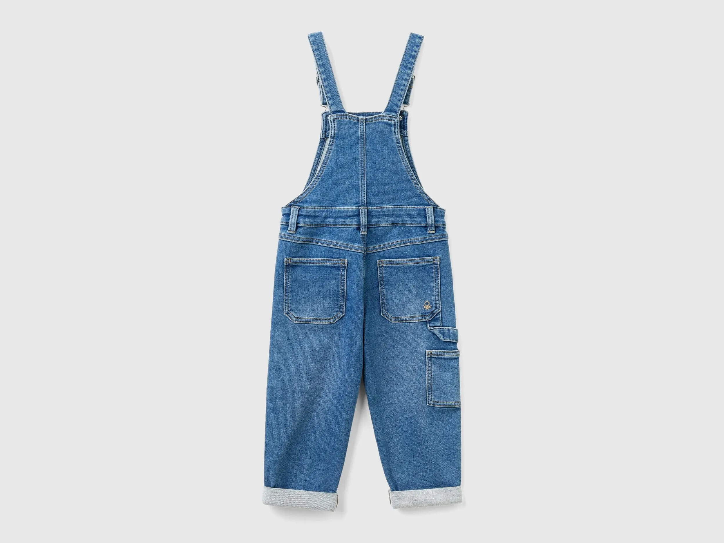 Denim dungarees - Blue | Benetton