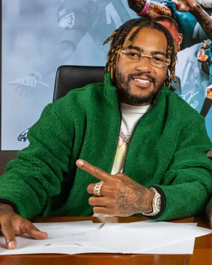 Desean Jackson Teddy Fleece Green Jacket - William Jacket